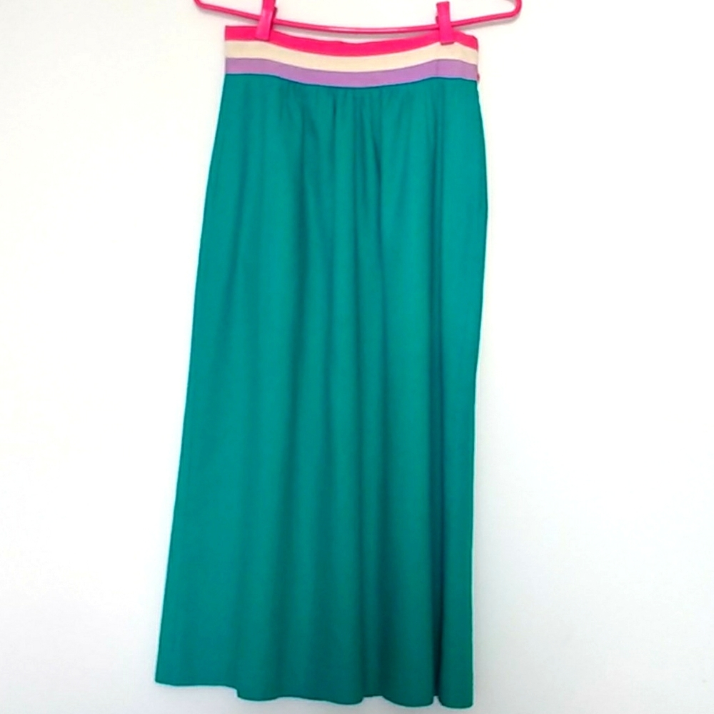 Vintage raw silk skirt, size7/8